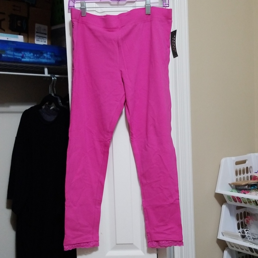 NWT Girls pink Leggings 14/16 plus or Adult Medium